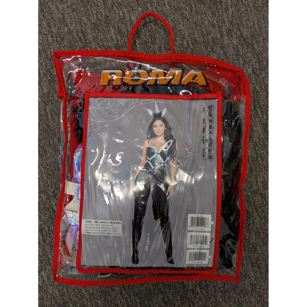Roma 4968 Women's Kinky Unicorn 3‎ pc Costume 3pc Multi S M L